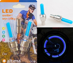 LED Flashing Bike Valves (blue)